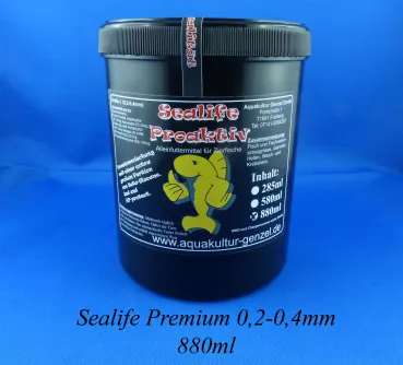 Sealife Proaktive Premiumf´ Aufzuchtfutter für Zierfische und Züchter in der 880ml Dose